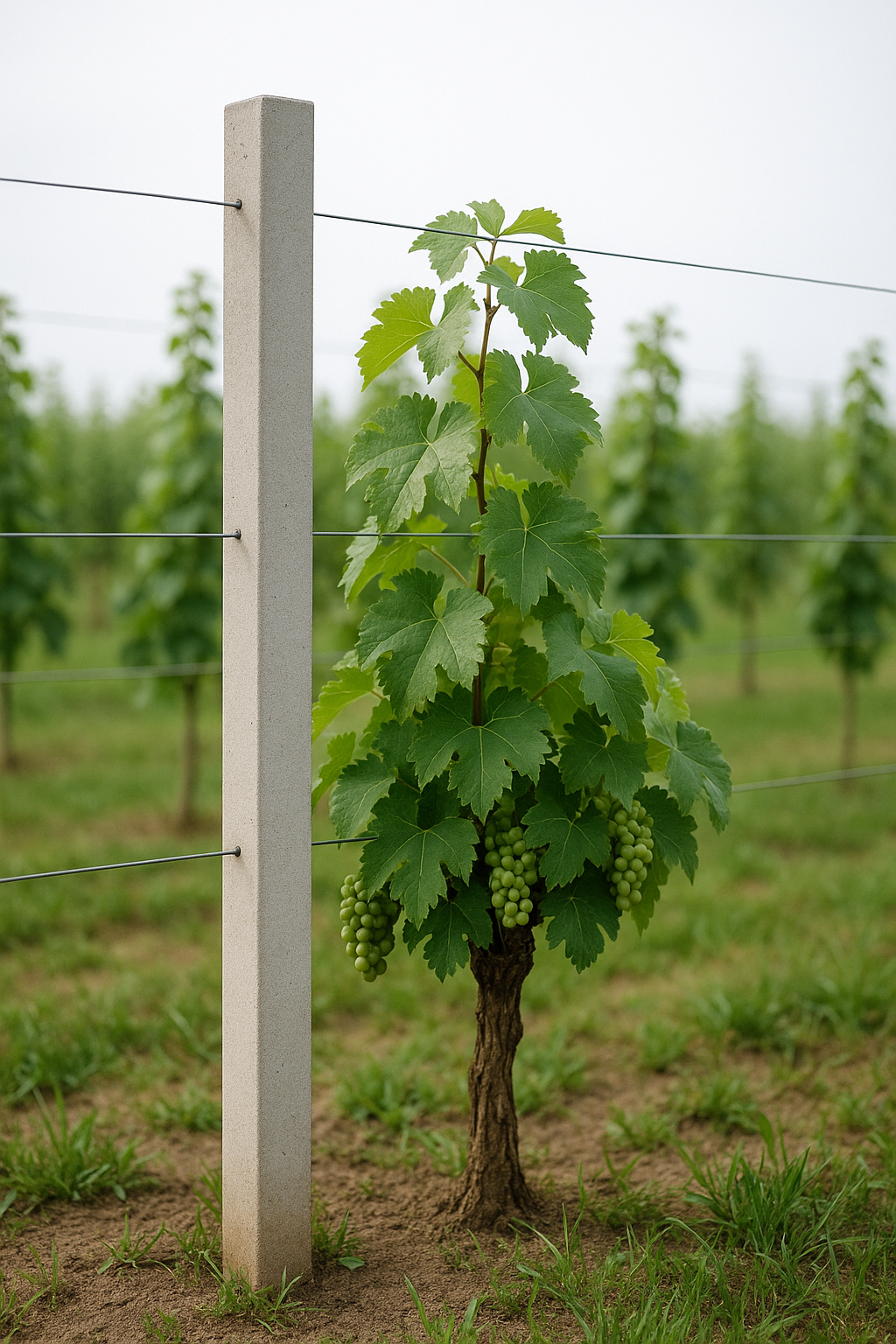 Üzüm üçün beton dirək 2.5 m, 8×8 sm — beton direk / beton direkler, üzüm dirəyi